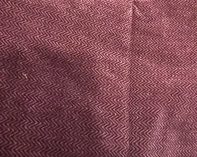Burgundy Zigzag Cotton Velvet Fabric 50” Width 2 Yard • $18.99