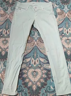 Hudson Made In USA Mint Colored Jeans Women's Sz 28 • $7.99