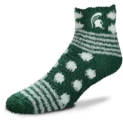 Michigan State Spartans Homegator Green Fuzzy Socks • $6.99