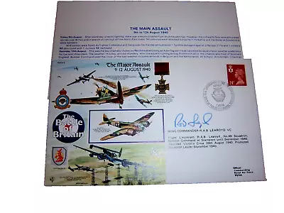 Rafa 5 Battle Of Britain Pilot Wing Commander R.a.b Learoyd Vc Signed Cover • £4.99