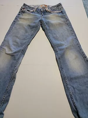 Miss Me Jeans Women’s Size 28  Lace Pockets And Trim  Low Rise  • $14