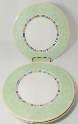 Villeroy & Boch Twist Alea Verde 10 1/2  Fine China Dinner Plate Set Of 4 • $53.99