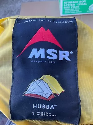 MSR Hubba Solo 1 Person Tent  NICE! • $220