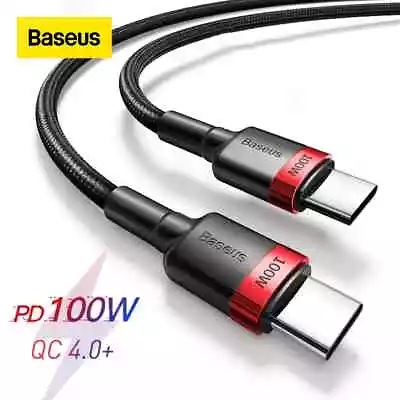 $8.99 • Buy Baseus PD 100W 5A USB C To Type C Cable Quick Charger For Samsung Macbook Pro