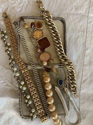 £12.99 • Buy Lovely Job Lot Vintage 1950s/60s Crystal Costume Jewellery Bracelets