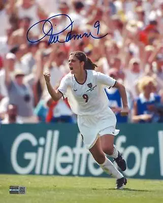 Mia Hamm USWNT Autographed 1999 World Cup Pump Fist 8x10 Photo (Steiner CX) • $89.99