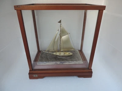 $79.99 • Buy Vintage Japanese Solid Sterling Silver Sail Boat Yacht Ship Masterly Crafted