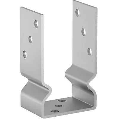 Bolt Down U Shape Galvanised Post Support Heavy Duty 4mm Fence Foot Base Bracket • £8.49