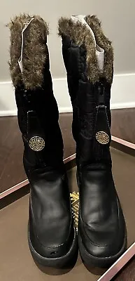 Vintage Juicy Couture Women's Black Fur Lined  Boots Sz 9 • $46