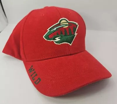 Minnesota Wild NHL Red Baseball Cap Hat  Mens Adjustable • $14.94