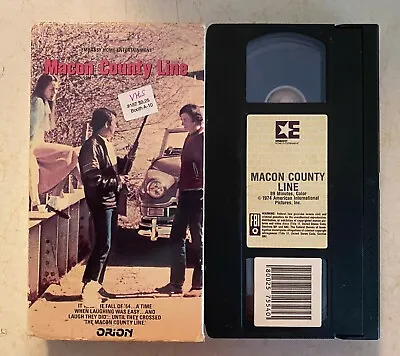 VHS: Macon County Line: Embassy Video: Alan Vint Cheryl Waters • $19.99