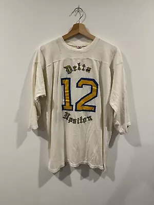 Vintage 60s/70s Delta Upsilon Fraternity T Shirt - Large Athletic Wear By Mason • $59.99