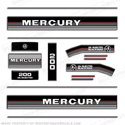 Fits Mercury 1986-1989 200HP Outboard Engine Decals • $94.95