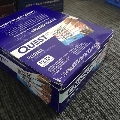 12 Count Box QUEST Bars VARIETY Sampler 10 Flavors! Low Carbs KETO Free Ship • £20