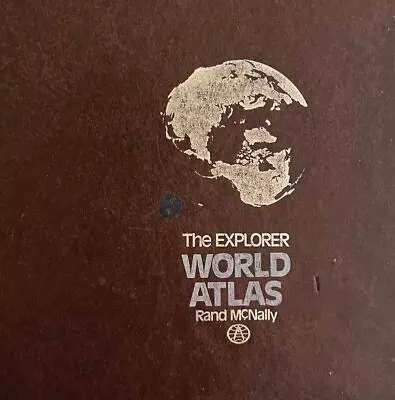 The Explorer World Atlas 1979 Atlas Maps Natural History Vintage HC HBS • $27.49