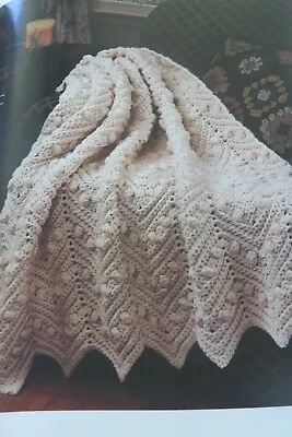 Precious Pearls Afghan; (#4061-72) Vintage Crochet  Pattern • $1.95