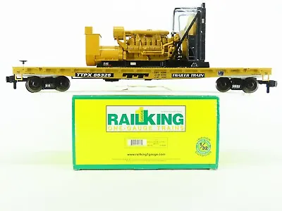 1 Gauge 1:32 MTH RailKing 70-76038 TTX Flat Car #85325 W/3516B CAT Generator • $279.95