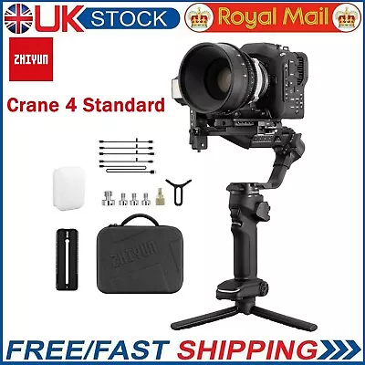 Zhiyun Crane 4 3-Axis Gimbal Stabilizer For DSLR Cinema Camera Sony Canon Nikon • £629