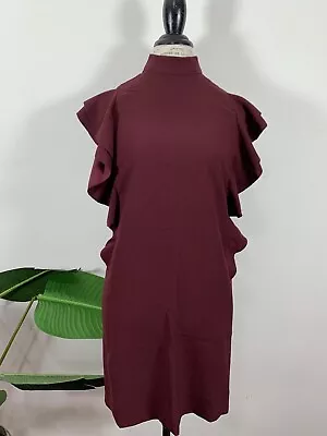 NWT Kate Spade Red Burgundy Satin Sleevless SZ 2 • $75.99