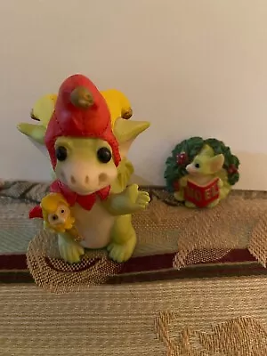 $25 • Buy Real Musgrave Pocket Dragon  Jingles  &  Noel Christmas Brooch 