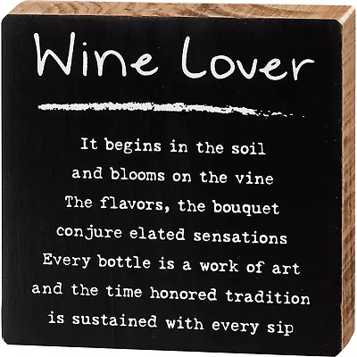 Block Sign - Wine Lover • $4.99