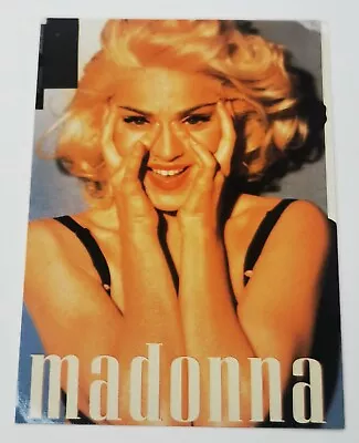 MADONNA Postcard #9 Fingers On Face Pic OLIVER BOOKS Official 1990s Orig. MINT • £2.95