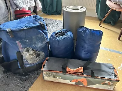 BNWT 4 Person Tent + 2 Sleeping Bags + Ground Matt + Backpack • £100