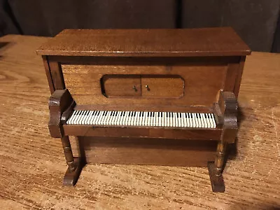 Miniature Wooden Music Box Piano Shackman Working / Wrongway052 • $19.99