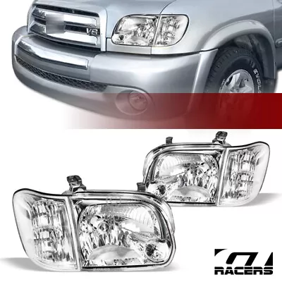 For 2005-2006 Tundra Double/Sequoia Chrome Housing Headlights+Corner Signal Nb • $92