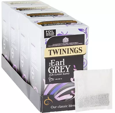 £14.99 • Buy Multipack Of 4 X 50 Twinings Earl Grey Tea Fragrant Delicious Blended Tea Bags