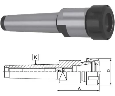 MT #4 Shank ER 40 X 3.15  Collet Chuck For CNC/Manual Lathes • $240