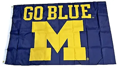 Go Blue University Of Michigan Wolverines 3x5 Ft Flag NCAA • $12.25