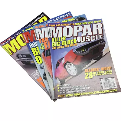 Lot Of 4 Mopar Muscle Magazine 2004 Aug Sept Nov & Dec • $15
