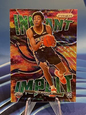 2021-22 Prizm NBA Trey Murphy III Instant Impact Green Wave Prizm Rookie Card RC • $1