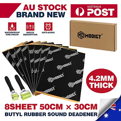 Self-adhesive Butyl Sound Deadener Heat Shield Insulation Deadening Mat Thicker • $265.99