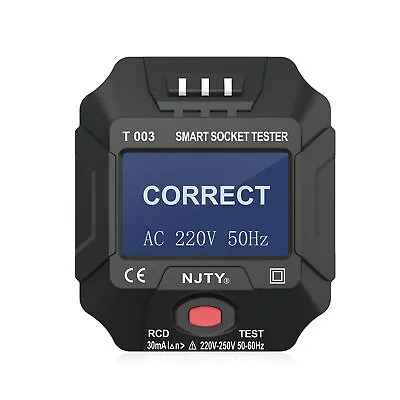NJTY 220~  Socket  Tester  Socket Tester Digital E4H6 • £12.01