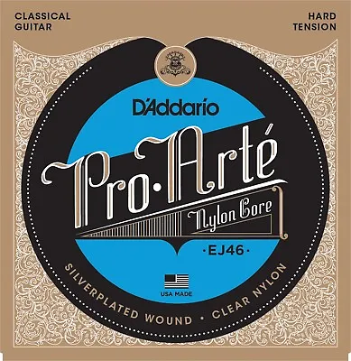 EJ46 D'Addario Pro-Arté Hard Tension Classical Guitar Strings Nylon • $11.74