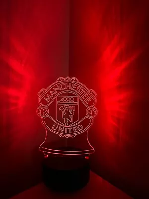 Man Utd LED Night Light Lamp Birthday Gift Christmas Gift Bar Light  • £20