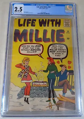 Life With Millie Issue #10 Comic Book. CGC Graded. Stan Lee. Atlas Comics 1961 • $79.99