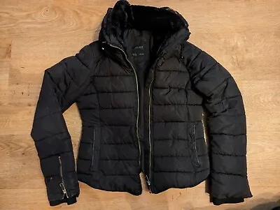 Girls Clothes Zara Basic  Black Jacket  Coat Medium Black Puffer Women's  • £12.50