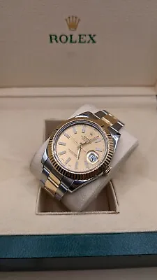 $12500 • Buy Rolex Oyster Perpetual Datejust II 116333 Stainless & 18K 41mm Watch - Complete