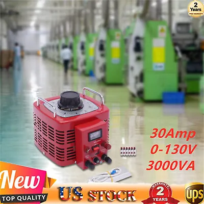 30Amp 0-130V Power Transformer Variable AC Voltage Regulator 60Hz Output 3000VA • $95