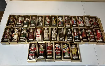 Huge Lot Of 32 Vintage Memories Of Santa Christmas Figurine Ornaments W/Boxes • $159.99