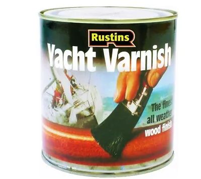 Rustins Yacht Varnish All Weather Marine Hard Soft Wood Frames Toy Safe Flexible • £10.65