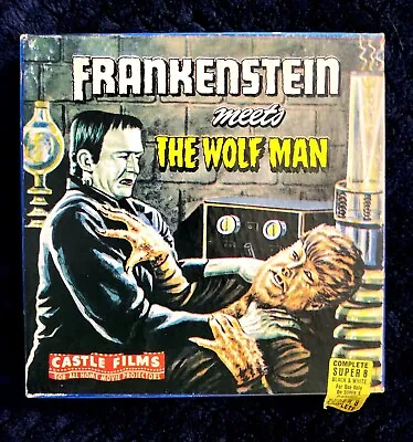 Frankenstein Meets The Wolf Man Super 8mm Castle Films #1022 Werewolf Horror • $74.99