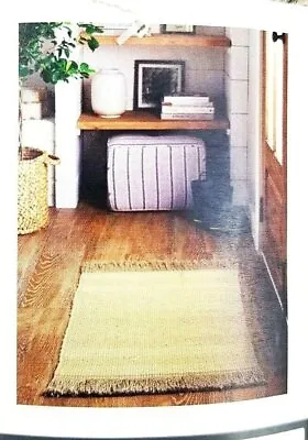 Jute Rug 2' X 3' Hearth & Hand With Magnolia Handwoven Fringe Accent 24  X 36  • $38.94
