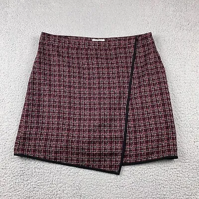 Ann Taylor LOFT Skirt Womens 12 Pencil Short Zip Mini Tweed • $11.39