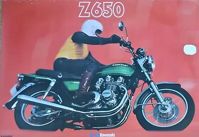 Kawasaki Z650 Motorcycle Poster Print Size A0  - 102cm X 72cm • £17.99