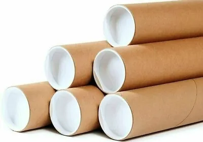 20 - 2  X 36  Round Cardboard Shipping Mailing Tube Tubes With End Caps • $55.99