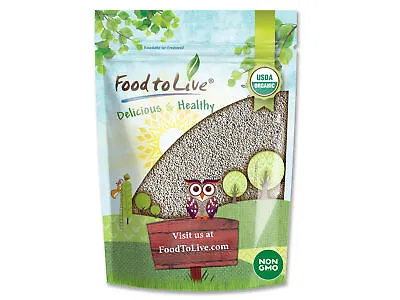 Organic White Chia Seeds – Non-GMOKosherRaw Vegan Sirtfood – By Food To Live • $111.99